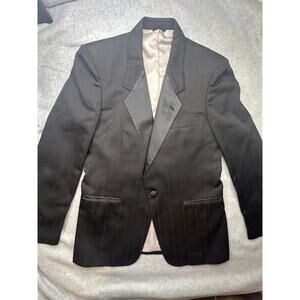 Authenticated Vintage Christian Dior Monsieur Tuxedo Jacket - 40R - Peak Lapel